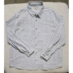 Carbon 2 Cobalt Shirt‎ Mens 2XL XXL White Double Layer Knit Casual 100% Cotton
